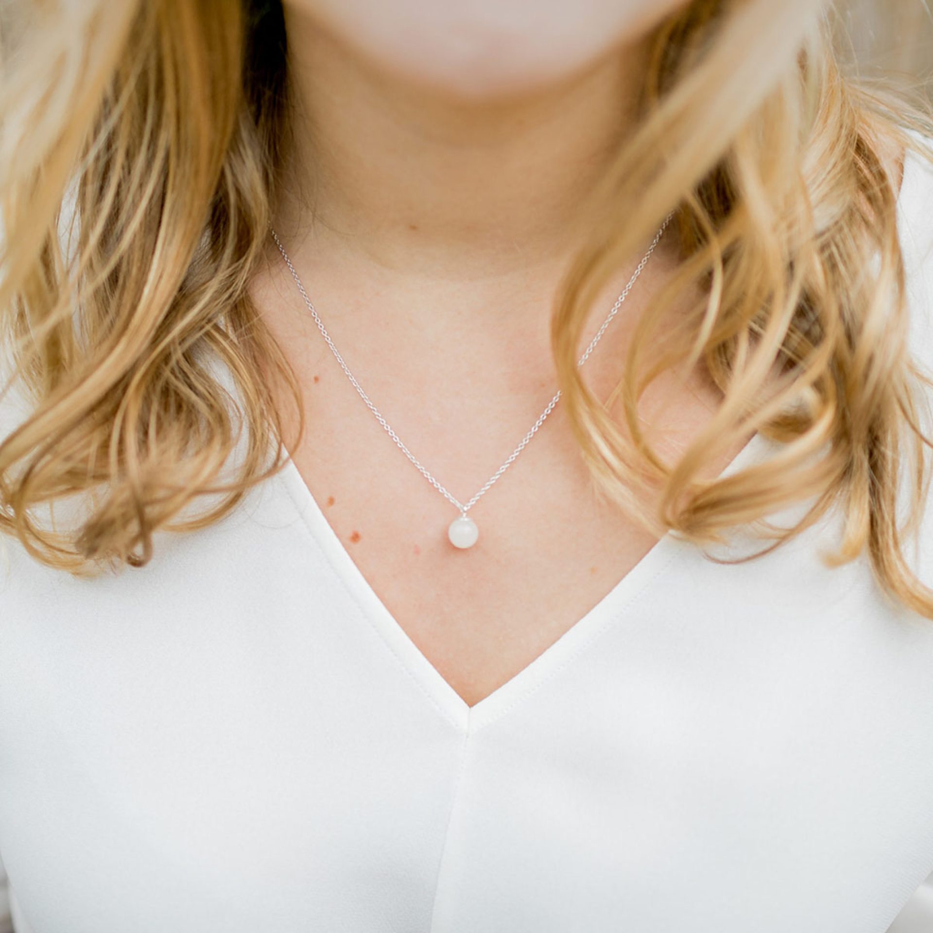 Halskette aus Muttermilch Perle Gold Silber Schmuck Schweizer Qualität