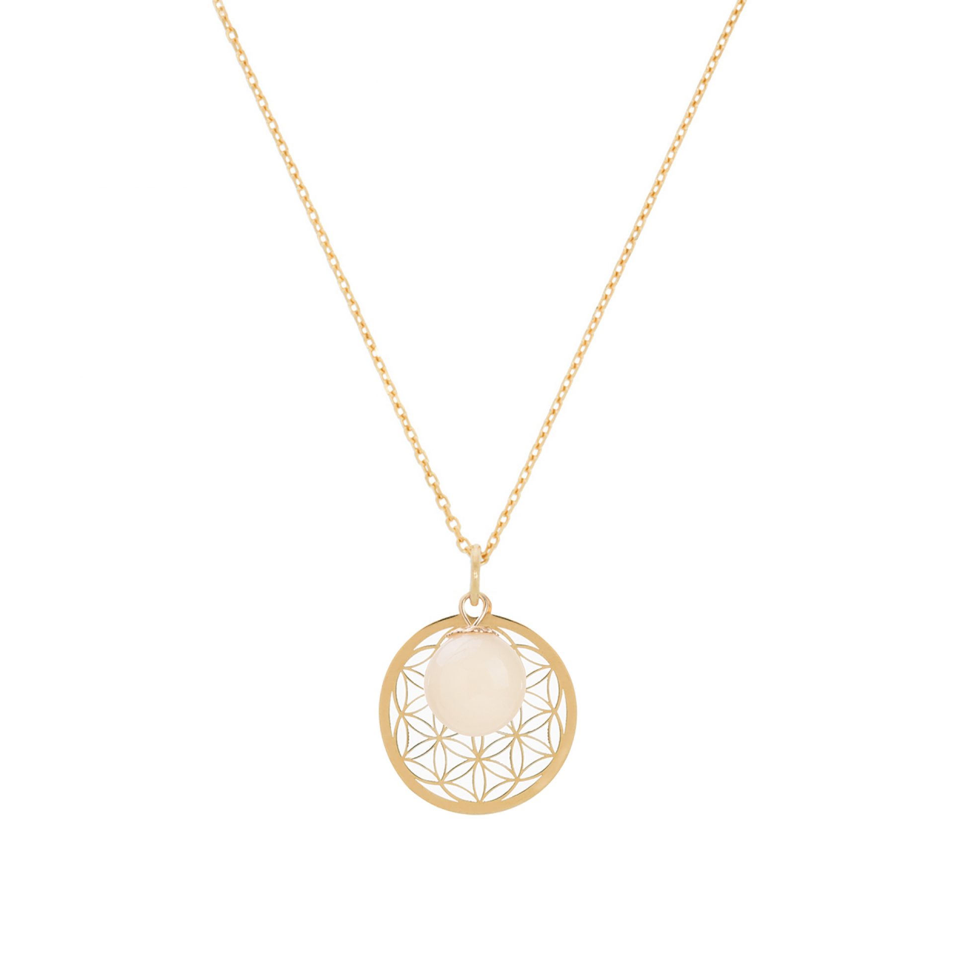 Muttermilchkette mit Lebensblume Muttermilch Halskette