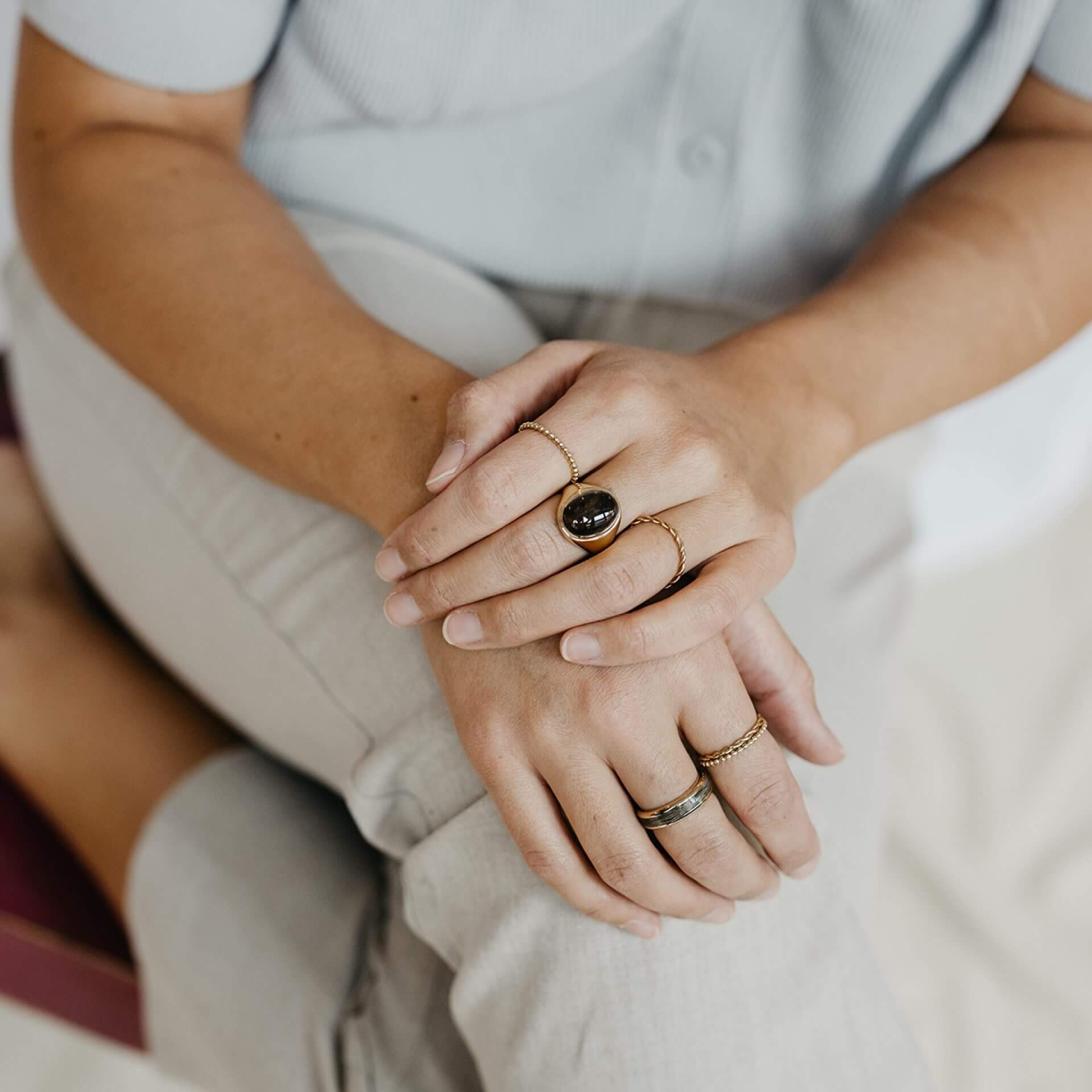 Trauerschmuck Verlustbewältigung Gold Silber Ring Asche Haar