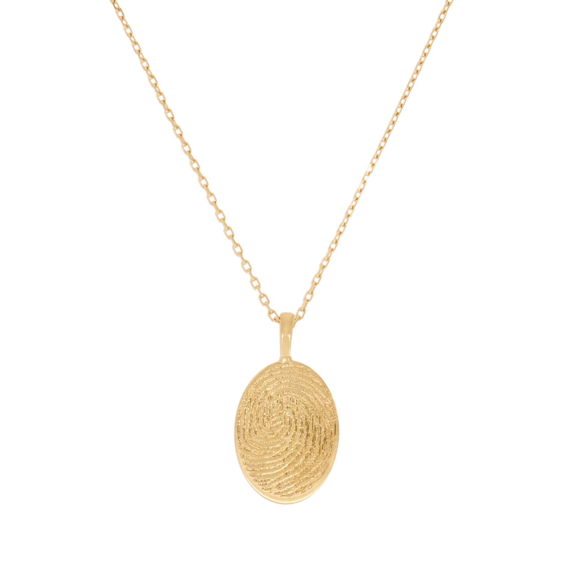 Fingerprint Fingerabdruck Halskette mit Gravur Schmuck mit persönlicher Gravur individuell