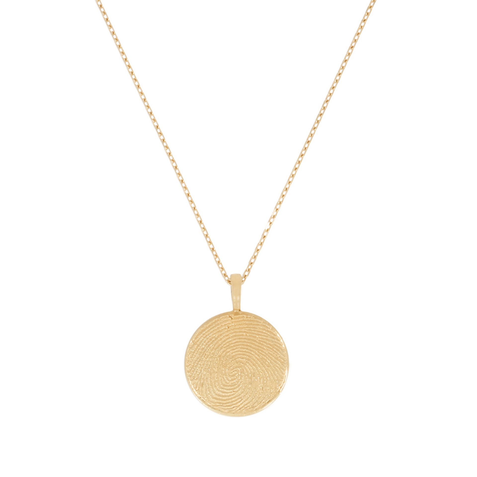 Halskette mit Fingerabdruck Fingerprint 750 Goldkette