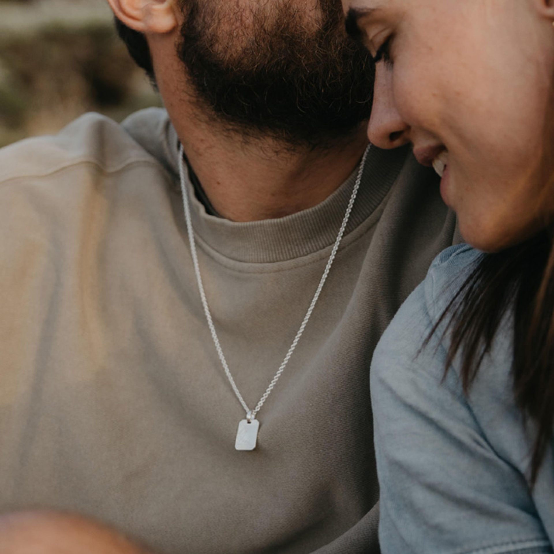 Gravurkette Geschenkidee Herren Freund Vater Bruder Mann Personalisiert Cielo