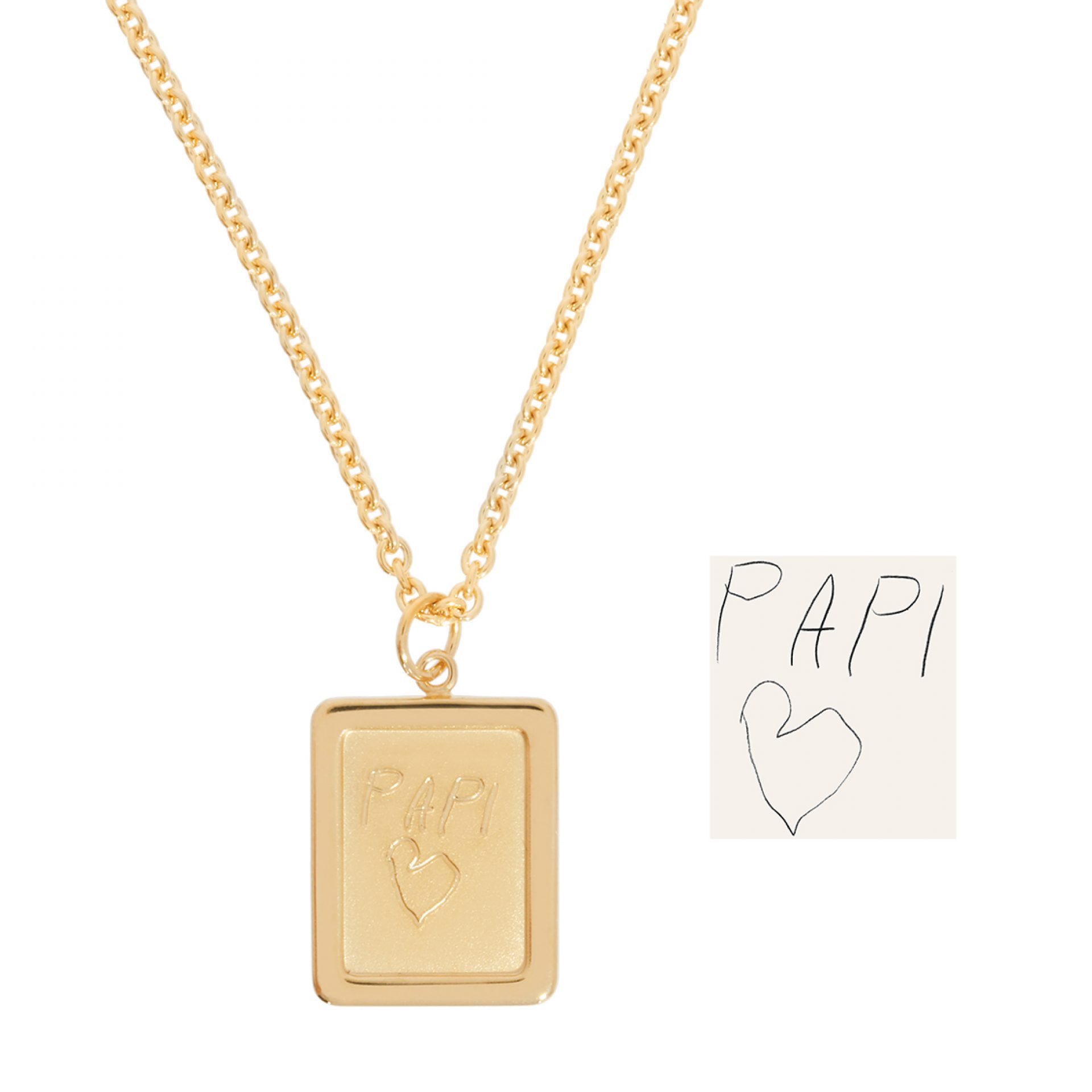 Halskette mit personalisierter Gravur für Mann Geschenk Papi Vatertag