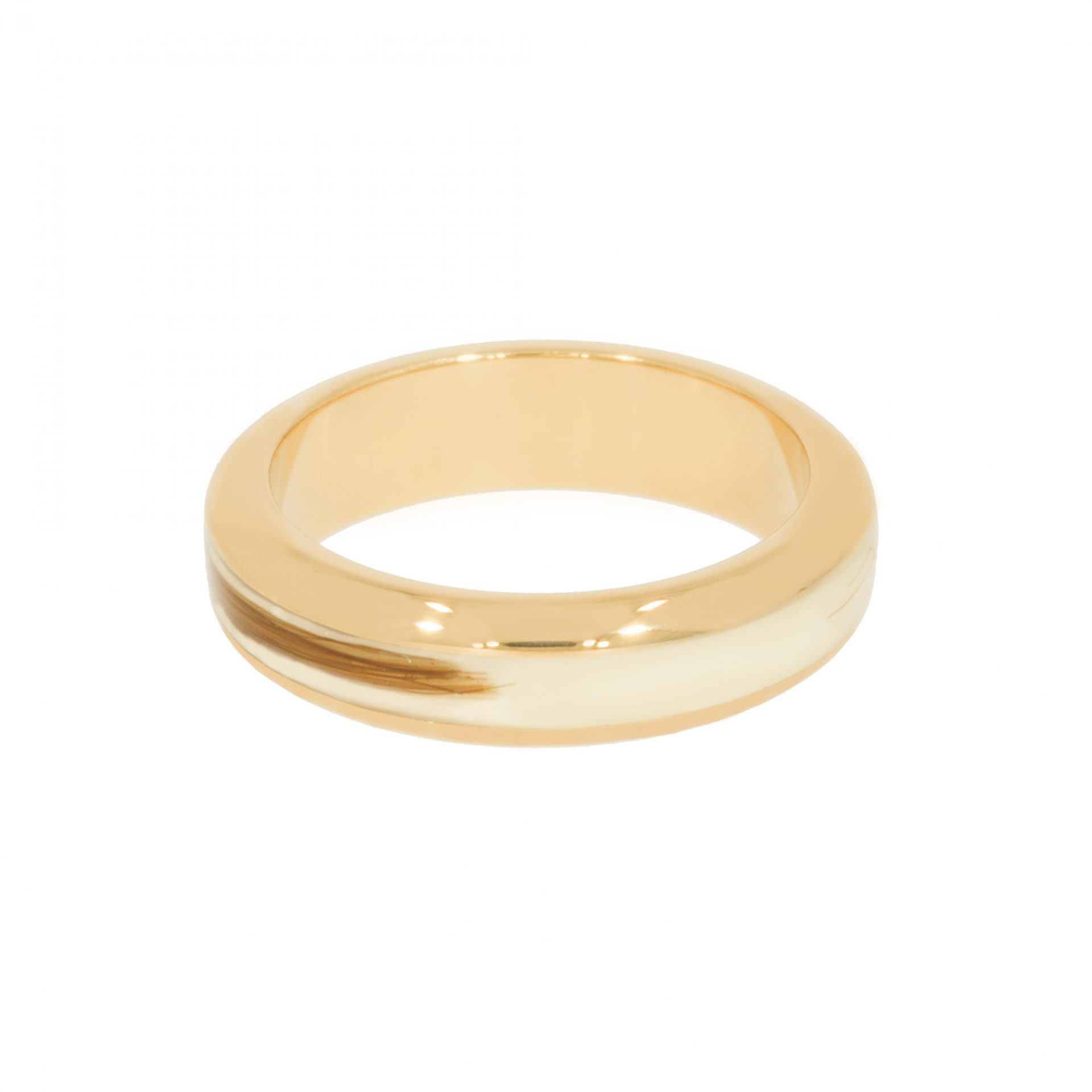 Muttermilchring mit Haar 750 Gold