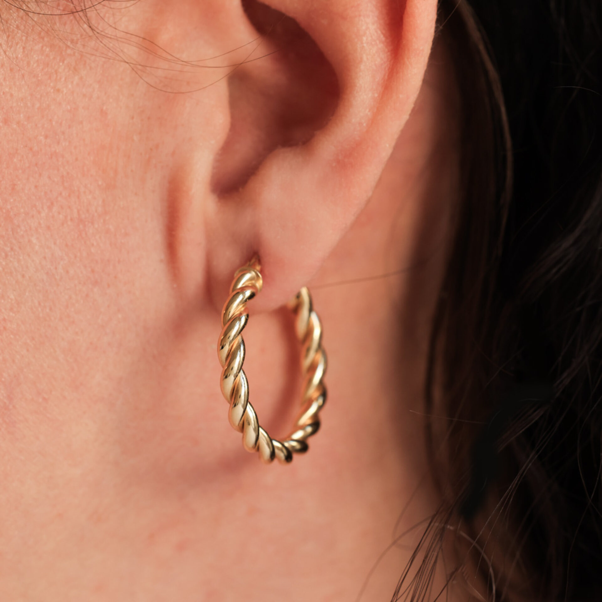 creolen twist gold 750