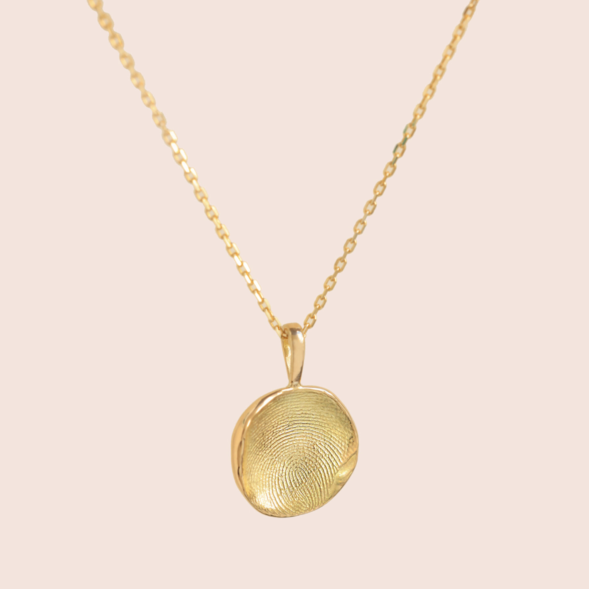 Fingerabdruck Schmuck Kette Kind 750 Personalisiert Gold Gravur